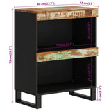 Side Cabinet 60x33x75 cm Solid Wood Reclaimed 352887