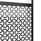 Glass Door Fretwork Black 102.5 x 2 x 205 cm Aluminium 42012459