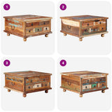 Coffee Table Reclaimed Wood 70x70x38 cm 243978