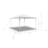 3 x 3m Pyramid-Roof Garden Gazebo Pavilion 90332