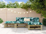 4 Piece Garden Lounge Set Impregnated Wood Pine 3186507