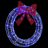 Wreath with 80 LEDs Blue 92 x 92 x 9.5 cm Acrylic 42019127