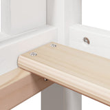 High Sleeper Bed without Mattress White 80x200 cm Solid Wood Pine 3281975