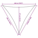 Sunshade Sail HDPE Triangular 5x5x5 m Anthracite 42281