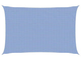 Sunshade Sail Blue and White 6 x 8 m HDPE 42032901