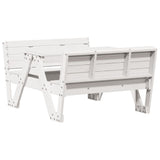 Picnic Table for Kids White 88x122x58 cm Solid Wood Pine 832602