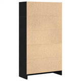 Bookcase Black Oak 60x24x109 cm Engineered Wood 862455