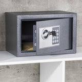 ZNTS HI Safe with Electric Lock Dark Grey 31x20x20 cm 423957
