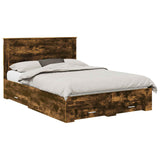 Bed Frame with Drawer with Headboard Manual Engineered Wood 3410314