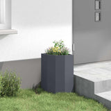 Corner Planter Anthracite 30 x 30 x 50 cm Steel 883677