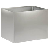 Garden Planter 2 pcs Silver 40 x 30 x 30 cm Stainless Steel 8005199