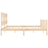 Bed Frame without Mattress 200x200 cm Solid Wood Pine 3193356