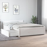 Bed Frame without Mattress with Drawers White Small Double 3103540