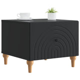 Coffee Table with Drawer Black 49 x 50 x 40 cm Engineered Wood 894276