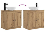 Bathroom Vanity with Sink Artisan Oak 54 x 35 x 83 cm 890121