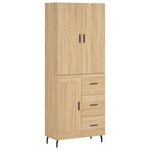 Highboard Sonoma Oak 69.5x34x180 cm Engineered Wood 3196030