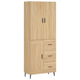Highboard Sonoma Oak 69.5x34x180 cm Engineered Wood 3196030