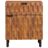 Bedside Cabinet Brown 50 x 33 x 60 cm Solid Mango Wood 4017908