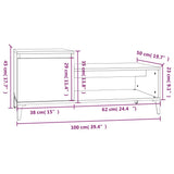 Coffee Table White 100x50x45 cm Engineered Wood 821132