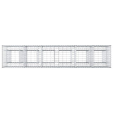 Gabion Raised Bed 2 pcs Silver 250 x 50 x 80 cm 3422231