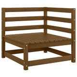 Garden Corner Sofa Honey Brown Solid Wood Pine 805663