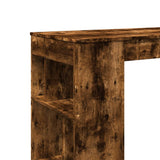 Bar Table with Racks Smoked Oak 102x50x103.5 cm Engineered Wood 854359