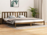 Bed Frame without Mattress Honey Brown Solid Wood Pine 200x200 cm 3105183