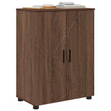 Bathroom Cabinet with Storage Brown Oak 60 x 35 x 80 cm 883311