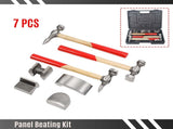 7x Auto Body Repair Tool Kit Craft Panel Beating Hammer and Dolly Set Hammer 43589312