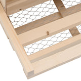 Chicken Laying Nest 2 Compartments 63x40x45 cm Solid Pine Wood 170652