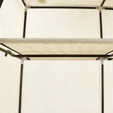 Wardrobe Cream Non-woven fabric Collapsible Wardrobe 282455