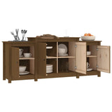 Sideboard Honey Brown 164x37x68 cm Solid Wood Pine 821495