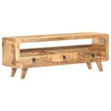 TV Cabinet 117x30x41 cm Solid Rough Mango Wood 321042
