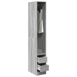 Wardrobe Grey Sonoma 30x50x200 cm Engineered Wood 3307743