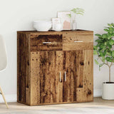 Sideboard with Drawer Old Wood 78 x 38 x 80 cm Engineered Wood 871675