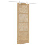 Sliding Door Manual White 78 x 232 cm Solid pine wood and steel 3333558