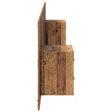 Headboard with Cabinet 3 pcs Old Wood Engineered Wood 3415713