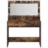 Dressing Table Smoked Oak 100 x 41 x 135 cm Engineered Wood 865104