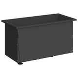 Garden Planter with LED 2 pcs Black 40 x 80 x 40 cm Steel 8008155