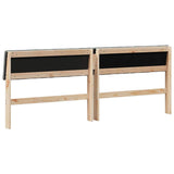 Upholstered Headboard Dark Grey 200 cm Solid Pine Wood 879210