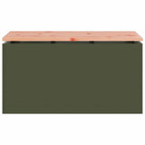 Garden Bench Olive green 80 x 40 x43 cm Steel 874901