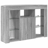 Corner LED TV Cabinet Grey Sonoma 100x40x68cm Engineered Wood 889791