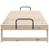 Bed Frame Brown 80 x 200 cm Solid Pine Wood 873148