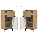Bathroom Furniture Set with Drawer with Shelf 2 pcs Artisan Oak 3393102