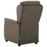 Recliner Chair Taupe 66.5 x 94 x 101.5 cm Polyester 340160