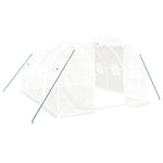 Greenhouse with Steel Frame White 12 m² 4x3x2 m 3188050