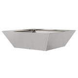 Garden Planter 5 pcs Silver 50 x 50 x 15 cm Stainless Steel 873833