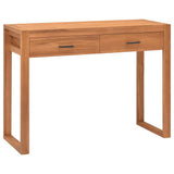 Desk with 2 Drawers 100x40x75 cm Teak Wood 325270