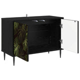 TV Cabinet ELBURG 69 x 33 x 50.5 cm Black Oak Engineered Wood 8007013