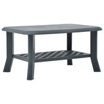 Coffee Table Green 90x60x46 cm Plastic 48794